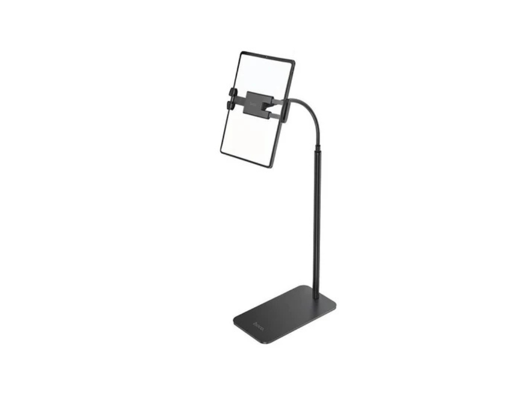 Hoco DH15 2 in 1 Telescopic Floor Lazy Stand – Black Hoco DH15 2 in 1 Telescopic Floor Lazy Stand – Black